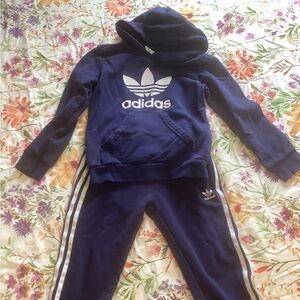 Adidas Navy Tracksuit with White Logo size XS